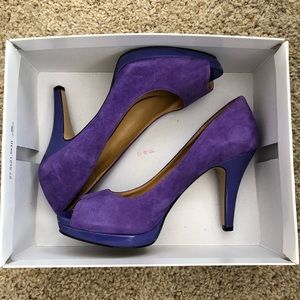 Nine West purple heels 💜
